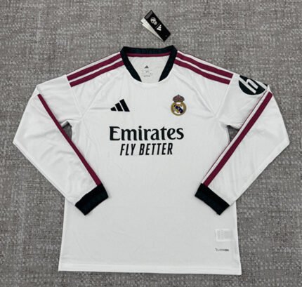 2026-2027 Real Madrid Home White Long sleeves Soccer Jersey AAA