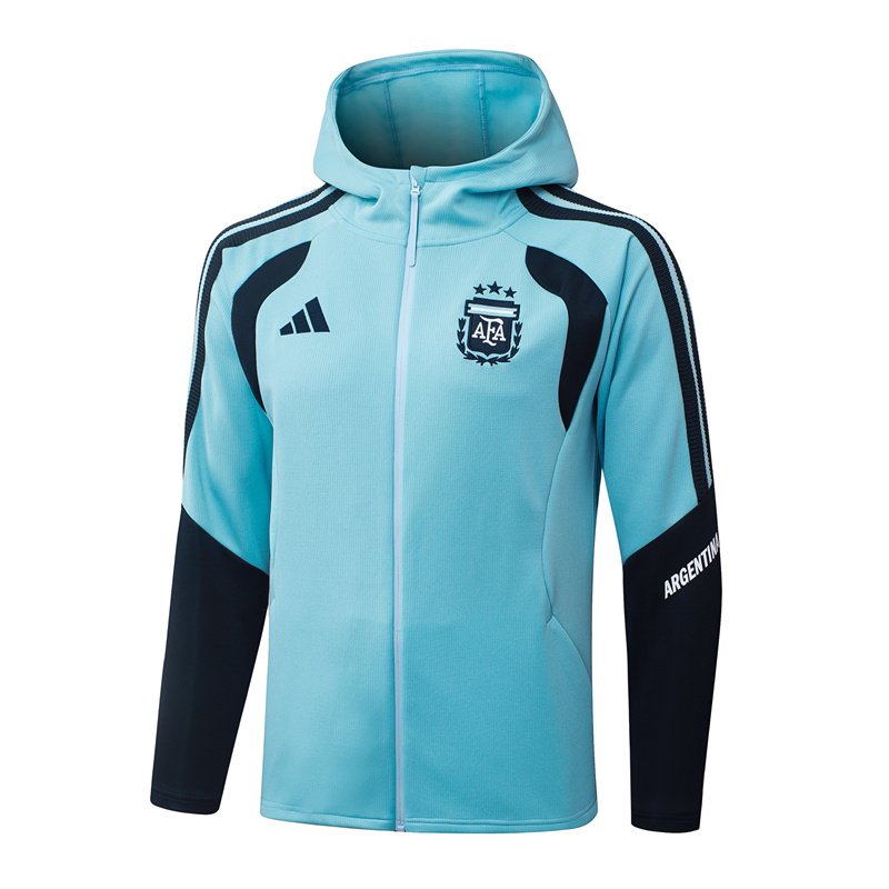 26-27 Argentina Sky Blue Thailand Soccer Jacket Uniform With Hat - Image 5