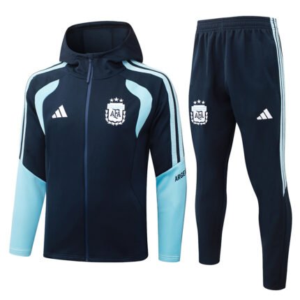 26-27 Argentina Royal Blue Thailand Soccer Jacket Uniform  With Hat