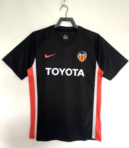 Retro Version 2006-07 Valencia Away Black  Soccer Jersey AAA
