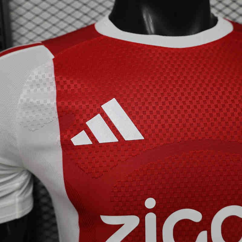 Player Version 26-27 Ajax Home White Red Soccer Jersey - Image 3
