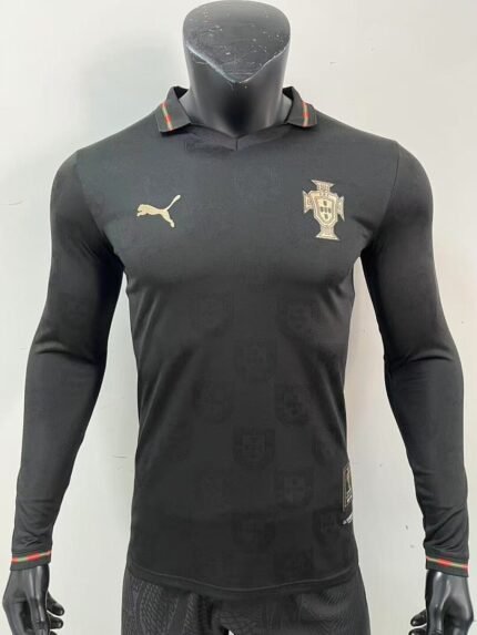 2026-2027 Player Version Portugal Away Black  Long Sleeve  Jersey AAA