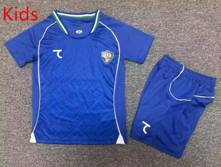 2026-27 Uzbekistan Home Blue Kids/Youth Soccer Uniform