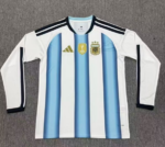 2026-2027 Argentina Home White Blue Long sleeves Soccer Jersey AAA