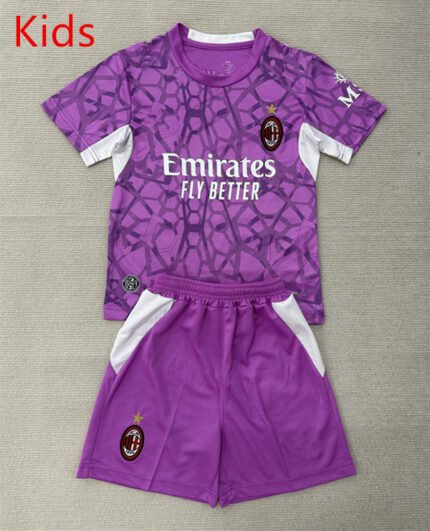2026-2027 AC Milan Goalkeeper Purple kids/youth  Soccer uniform