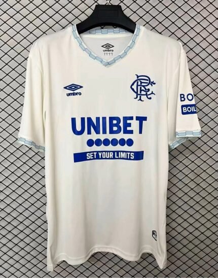 (S-4XL) 26-27 Rangers Away Light Apricot Soccer Jersey AAA