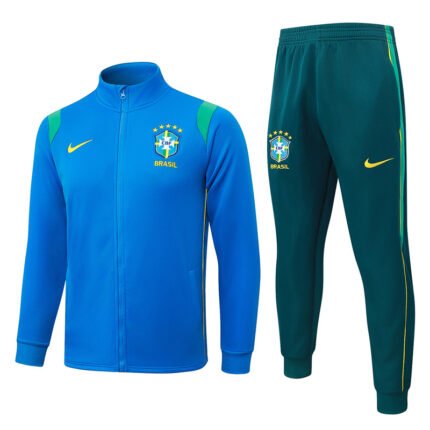 26-27 Brazil Blue  Thailand Soccer Jacket Uniform