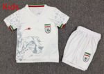 2026-2027 Iran Home White  Kids/Youth Soccer Uniform
