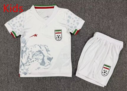 2026-27 Iran Home White Kids/Youth Soccer Uniform