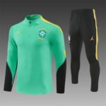 2026-27 Brazil Green Soccer Tracksuit Uniform