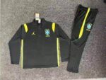 2026-27 Brazil  Black Soccer Tracksuit Uniform