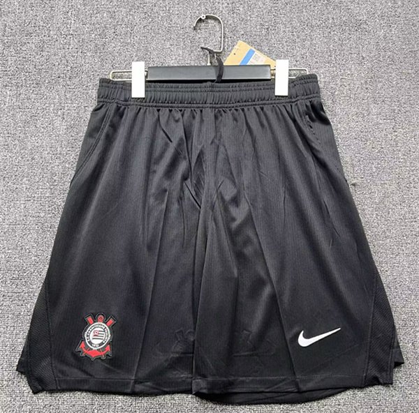 31f29e2e 2026-2027 Corinthians Home Black Soccer Shorts - Image 1
