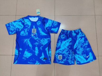 2026-27 England Goalkeeper Blue Soccer Uniform