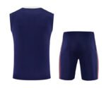 2025-26 Retro version Arsenal Royal Blue Vest Soccer Uniform - Image 3