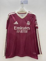 2026-2027 Real Madrid 2nd Away Red Long sleeves Soccer Jersey AAA