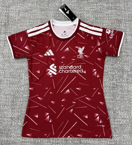 2026-27 Liverpool Home Red Women Soccer Short Jersey AAA