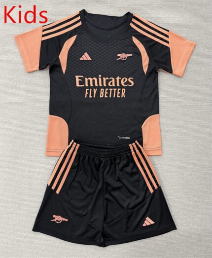 2026-2027 Arsenal  Black kids/youth  Soccer uniform