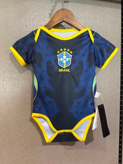 2026-2027 Brazil Away Royal Blue  Baby Soccer Uniform