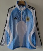 2006 Retro version Argentina White Blue Windbreaker  Soccer Jacket