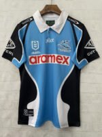 2026-2027 shark Blue Rugby Jersey