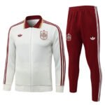26-27 Spain White Thailand Soccer Jacket Uniform