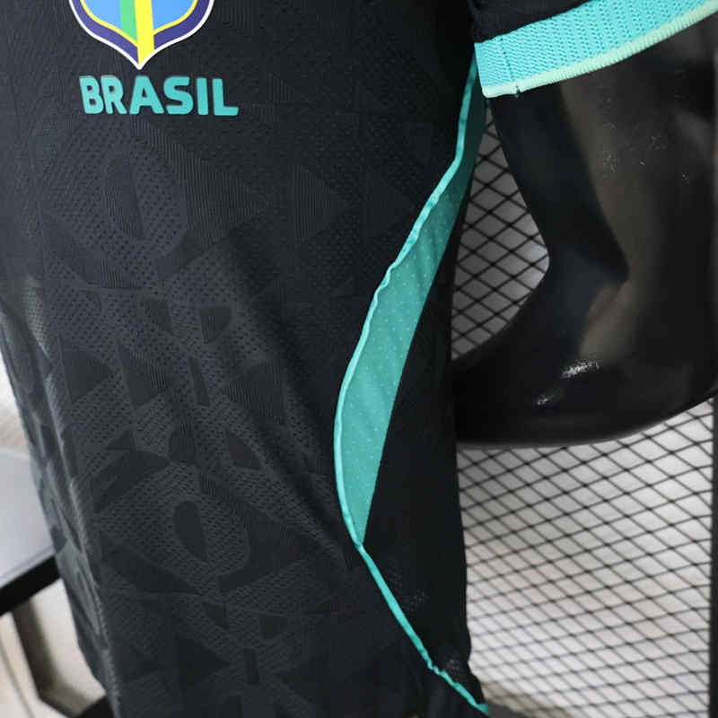 Player version 2026-2027 Brazil Black Soccer Jersey AAA - Image 3