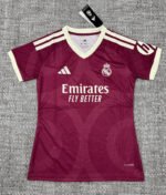 2026-27 Real Madrid 2nd Away Red Women Soccer Jersey AAA