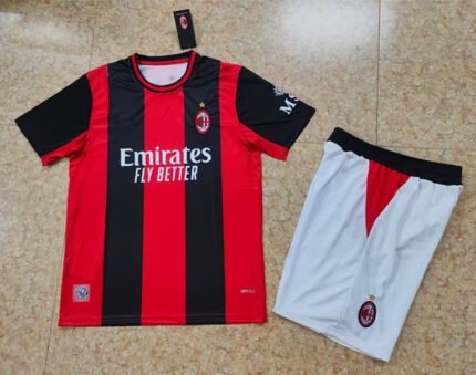 2026-2027 AC Milan Home Black Red  Soccer Uniform