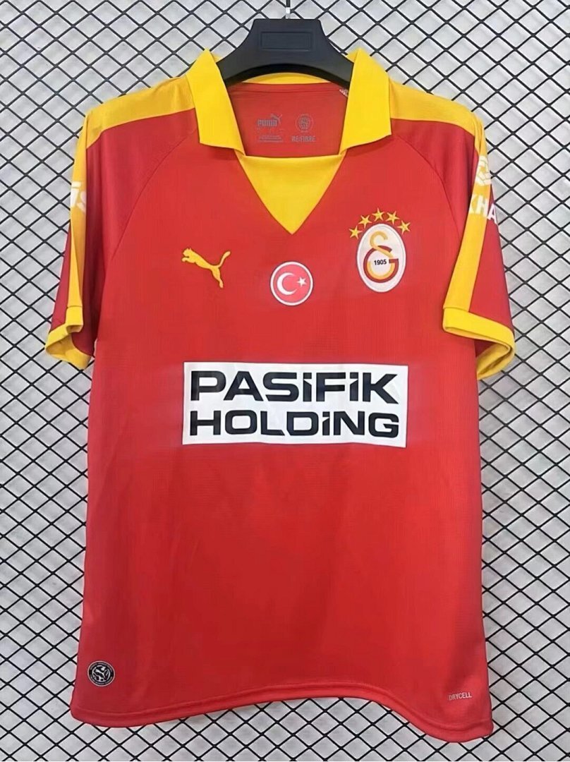 5a8d997e 26-27 Galatasaray Red Orange Soccer Jersey AAA - Image 1