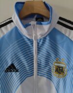 2006 Retro version Argentina White Blue Windbreaker  Soccer Jacket - Image 4