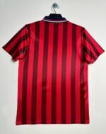1998 Retro England Away Red Soccer Jersey - Image 2