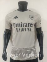 Player version 2026-2027 Arsenal Goalkeeper Grey Soccer Jersey AAA