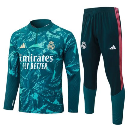 2026-27 Real Madrid Green Soccer Tracksuit Uniform
