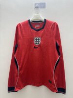 2026-27 England Away Red Long sleeves Soccer Jersey AAA