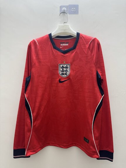 2026-27 England Away Red Long sleeves Soccer Jersey AAA