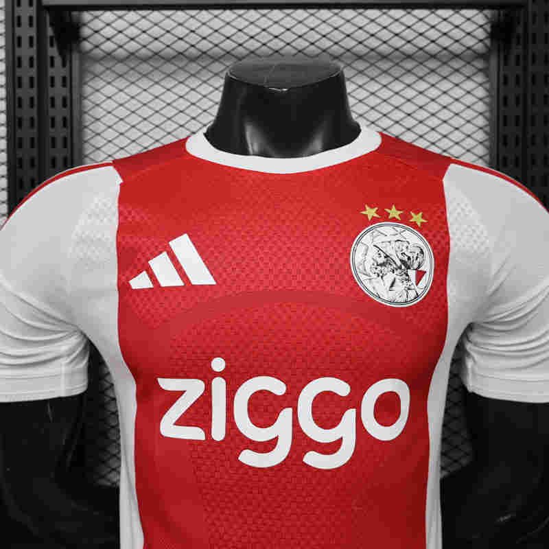 Player Version 26-27 Ajax Home White Red Soccer Jersey - Image 5