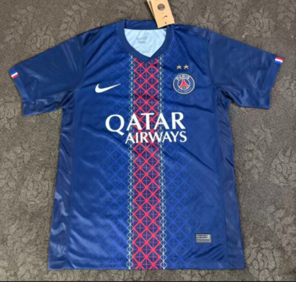 2star 2025-26 Paris Home Blue Red Soccer Jersey AAA
