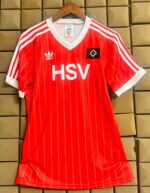 Retro Version 1983 Hamburger  Red Soccer Jersey AAA
