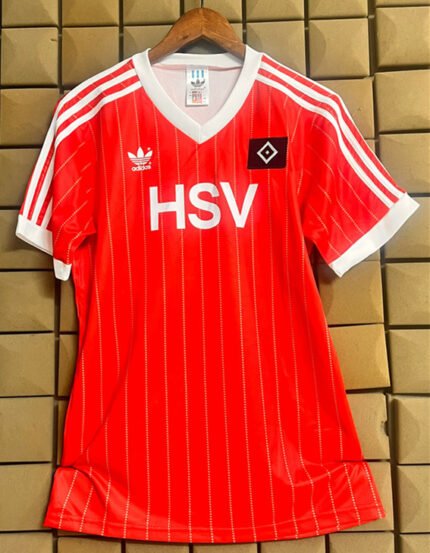 Retro Version 1983 Hamburger  Red Soccer Jersey AAA