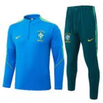 2026-27 Brazil Blue Soccer Tracksuit Uniform