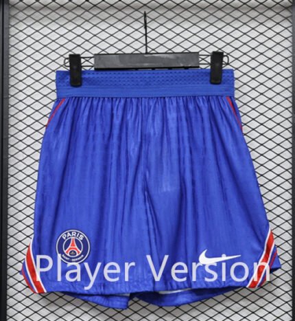 Player version 26-27 Paris Home Blue White Soccer Shorts
