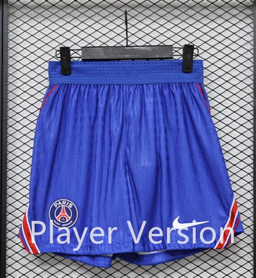 Player version 26-27 Paris Home Blue White Soccer Shorts