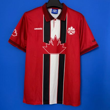 Retro version 1998 Canada Red Soccer Jersey AAA