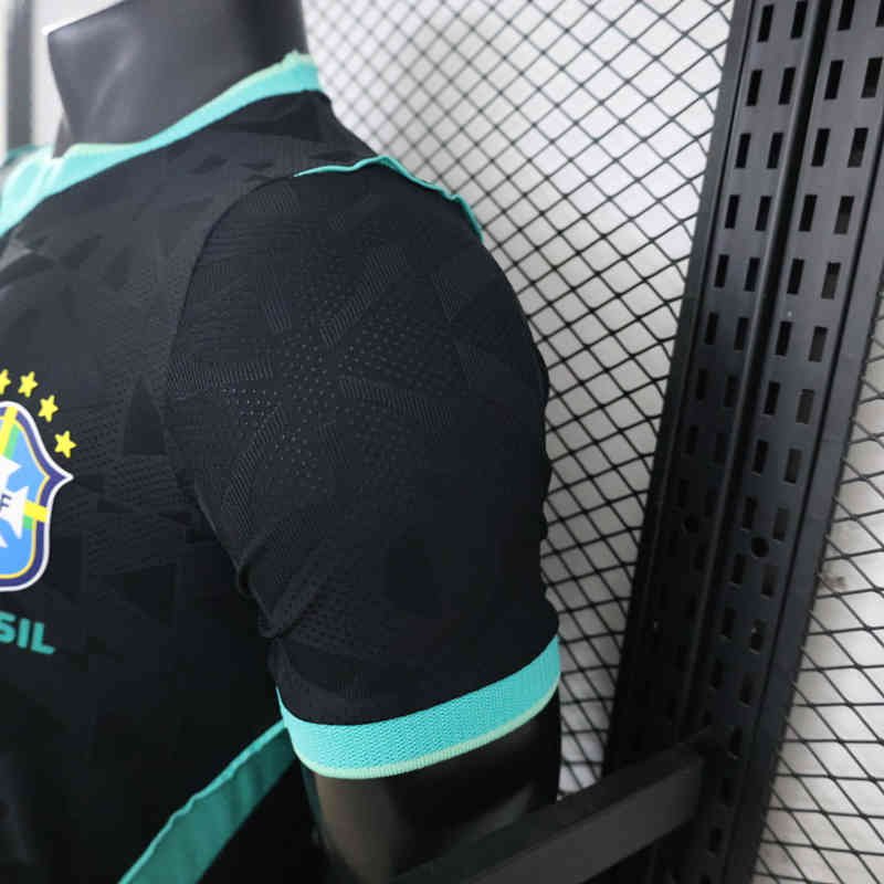 Player version 2026-2027 Brazil Black Soccer Jersey AAA - Image 4