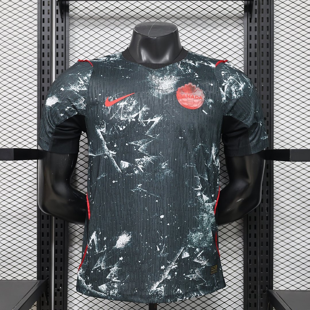 Player version 26-27 Canada Away Black Thailand Soccer Jersey AAA