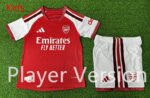 Player version 2026-2027 Arsenal Home Red Kids Soccer uniform