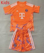 2026-2027  Bayern Goalkeeper Orange kids/youth  Soccer uniform