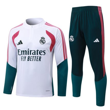 2026-27 Real Madrid White Soccer Tracksuit Uniform