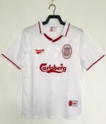 Retro Version 1996-97 Liverpool Away White  Soccer Jersey AAA