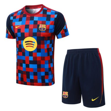 2026-27 Barcelona Blue Red Short Soccer Uniform